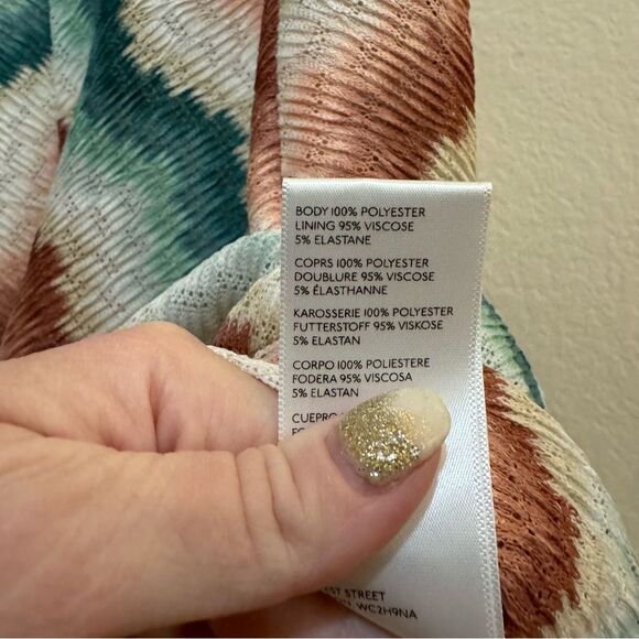 NWT Maeve Anthropologie Maria Multicolor Chevron Sweater Midi Skirt XL - Picture 11 of 13